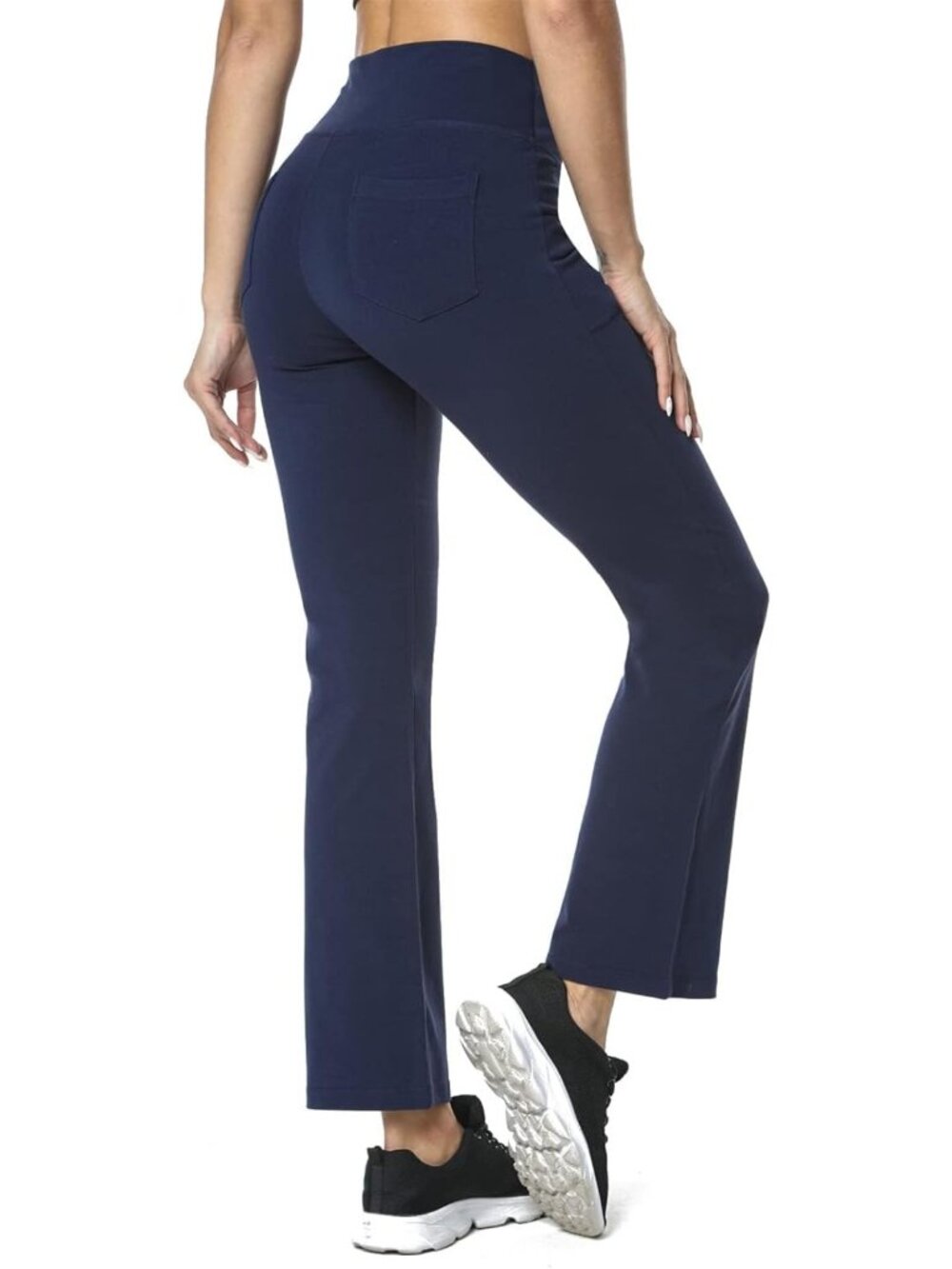 Women's Cotton Bootcut Pants with Inner Pocket, S-XXXL, 29''-35'' Inseam